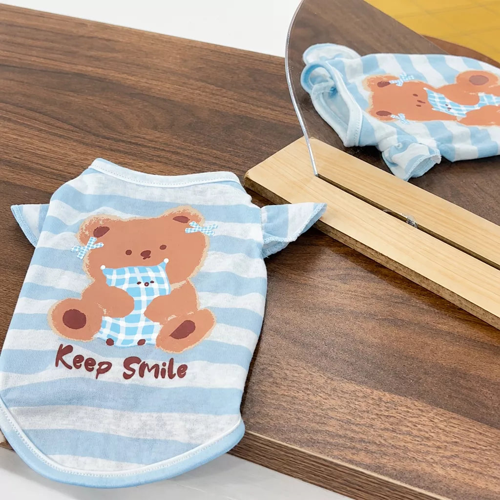 Striped Pet Shirt for Dogs and Cats