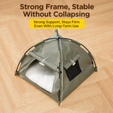 Semi-Enclosed Pet Tent Bed with Window for Small Dogs and Cats