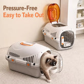Portable Plastic Pet Carrier for Small Dogs and Cats