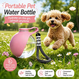 Portable Pet Water Bottle with Foldable Silicone Bowl