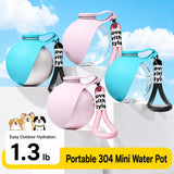 Portable Foldable Dog Water Bottle for Walks and Travel