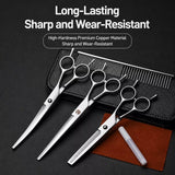 Stainless Steel Pet Grooming Scissors & Comb Set