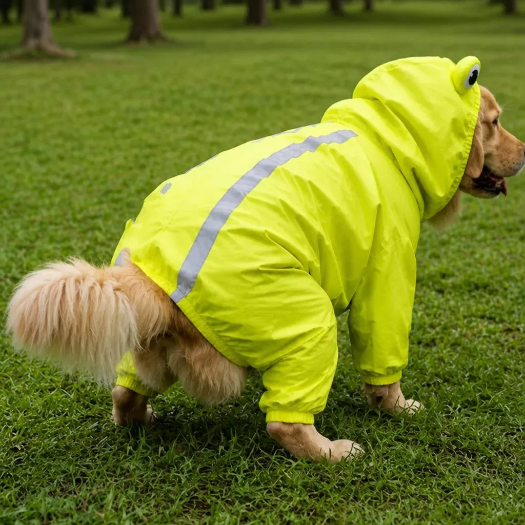 Waterproof Dog Raincoat for Golden Retrievers and Labradors