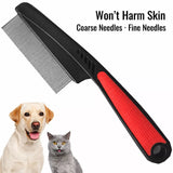 Fine-Tooth Flea Comb for Cats and Dogs