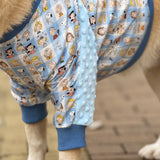 Lightweight Dog Jacket with Elbow and Knee Sleeves for Large Dogs