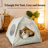 Indoor Tent Bed for Cats & Dogs with Washable Cover