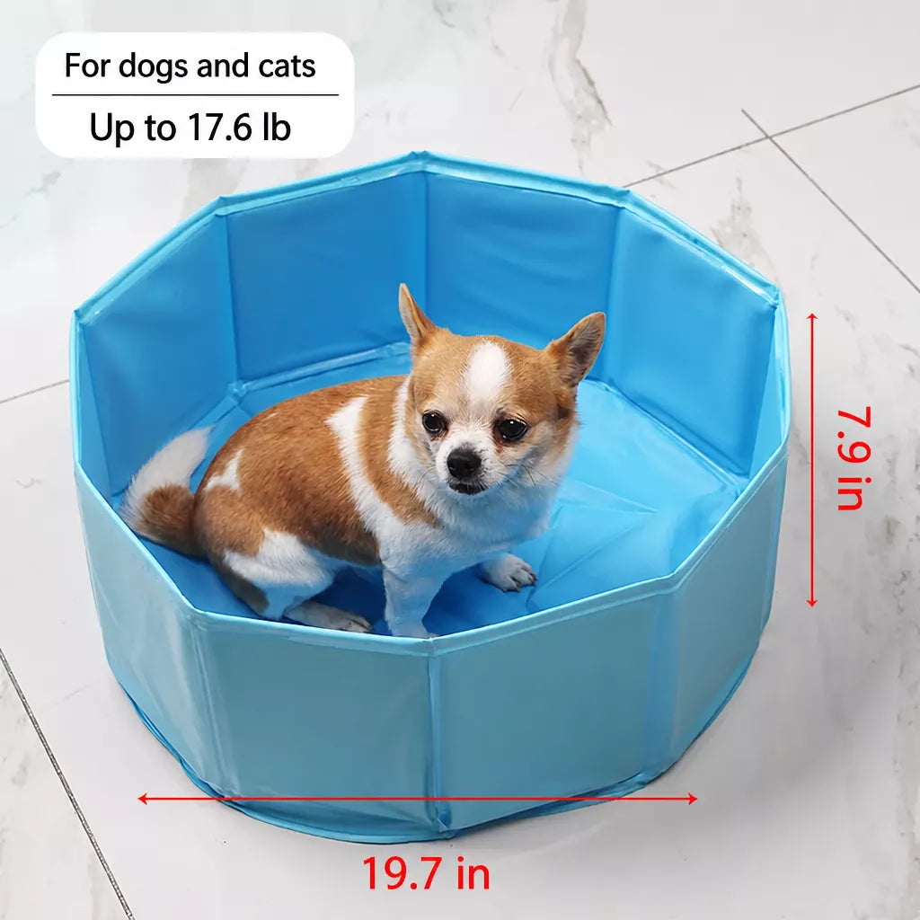 Foldable Pet Bath Basin for Dogs & Cats