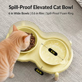 Elevated Ceramic Pet Bowl Stand for Cats and Dogs