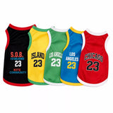 Pet Basketball Jersey for Dogs & Cats