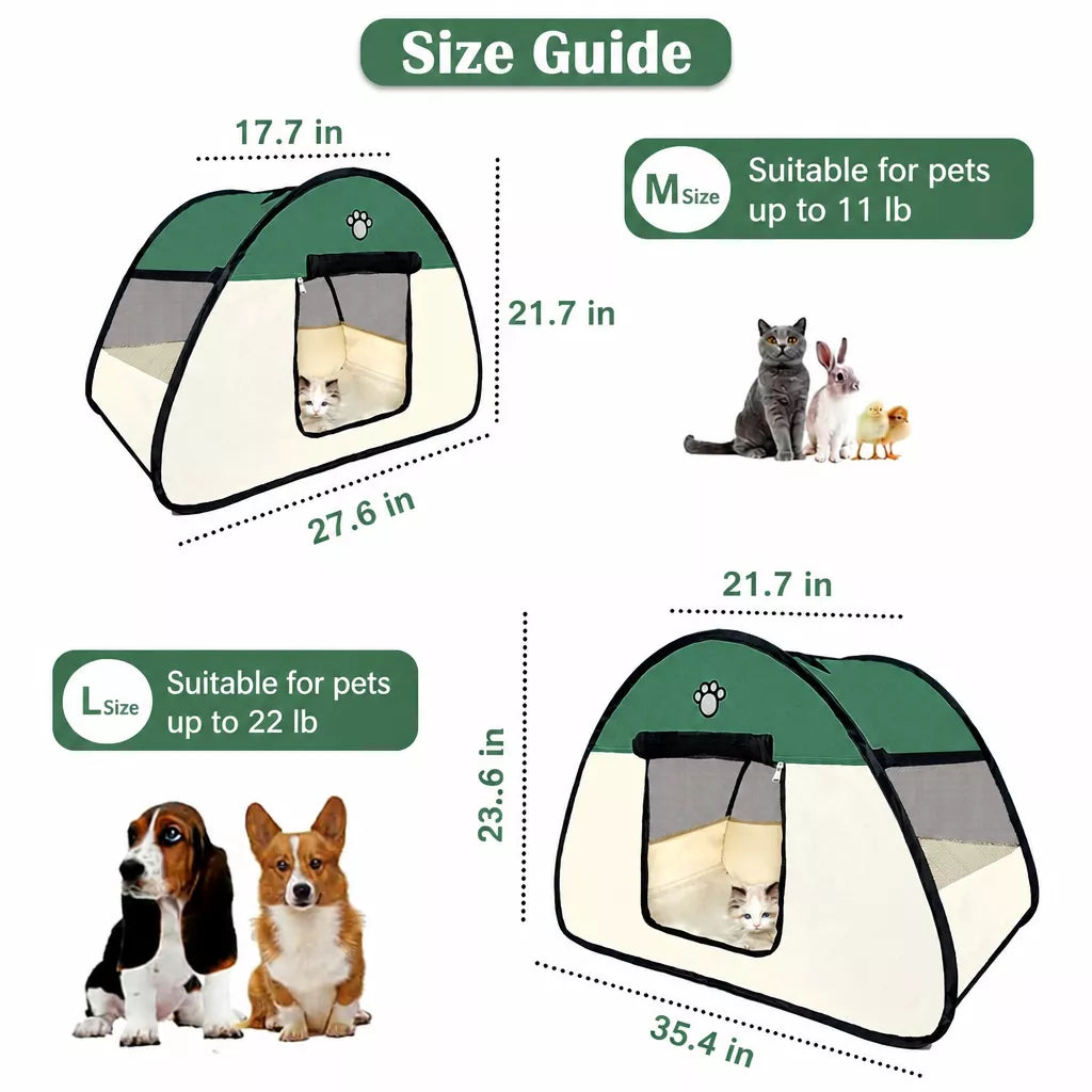 Portable Foldable Pet Tent Bed for Cats and Small Dogs