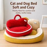 Semi-Enclosed Cat & Dog Bed with Removable, Washable Design