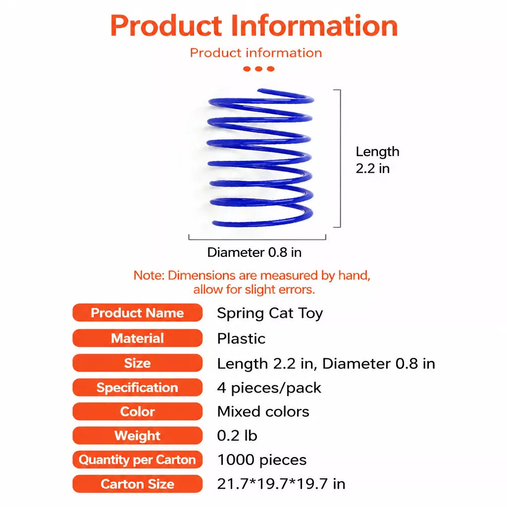 Plastic Spring Cat Toy