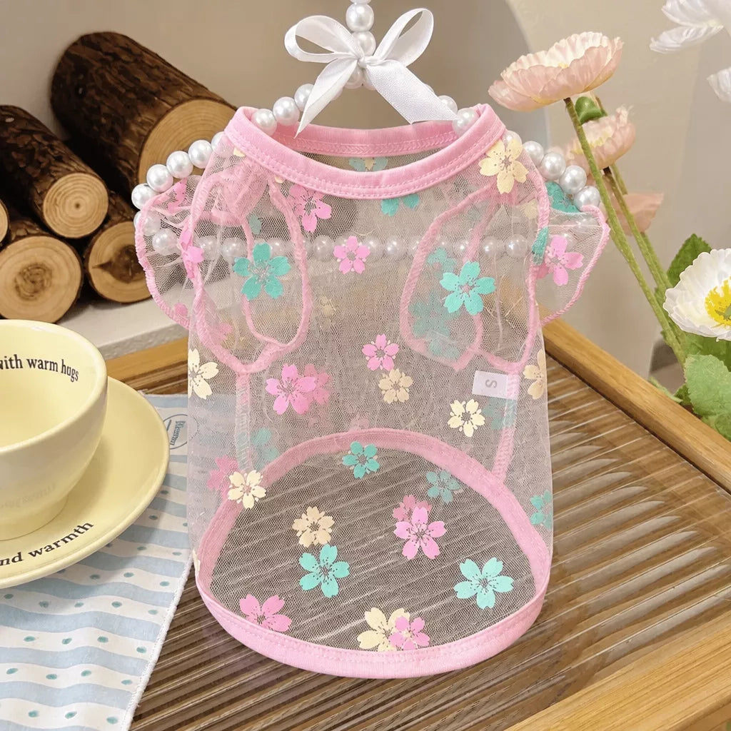 Daisy Mesh Pet Vest for Dogs and Cats