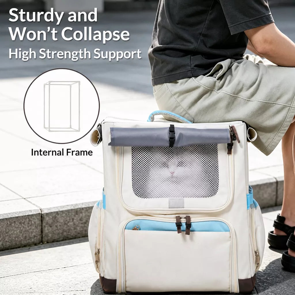 Concealed-Design Pet Carrier Backpack