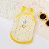 Lightweight Dog & Cat Tank Top with Vintage Bow Detail