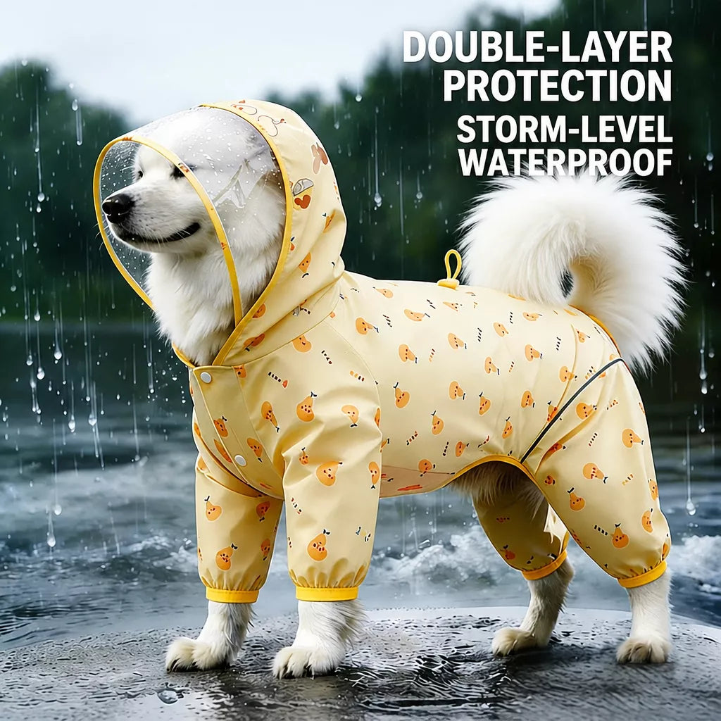 Full-Coverage Dog Raincoat
