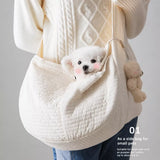 Front-Carry Canvas Cat Carrier Backpack for Walks and Travel