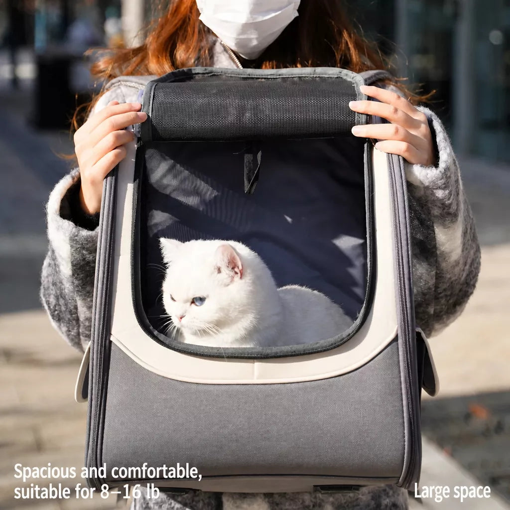 Large Pet Carrier Backpack for Cats and Dogs