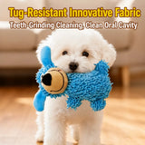 Squeaky Fleece Mop Dog Toy