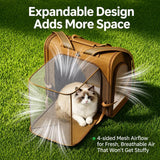 Expandable Cat Carrier Backpack with Ventilation
