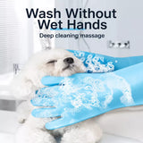 Pet Bathing Gloves for Dogs and Cats