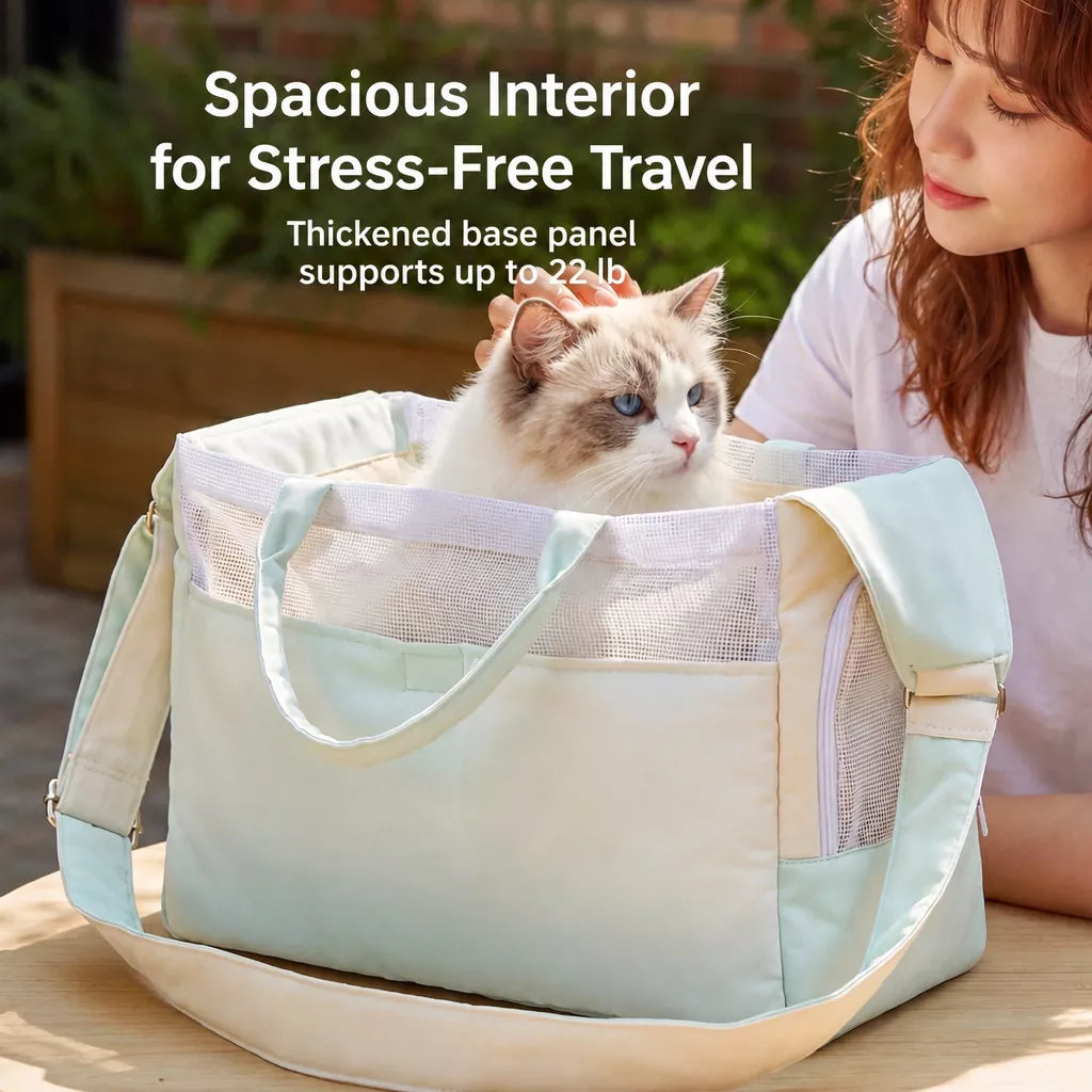 Pet Carrier Backpack & Shoulder Bag for Small Dogs and Cats