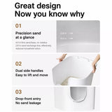 Large Semi-Enclosed Cat Litter Box