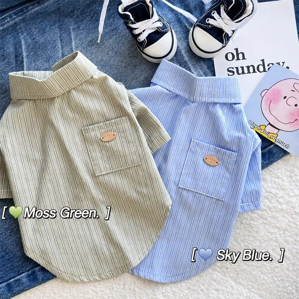 Lightweight Cotton-Linen Shirt for Cats and Dogs