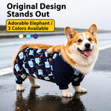 Waterproof Four-Leg Dog Raincoat with Belly Coverage