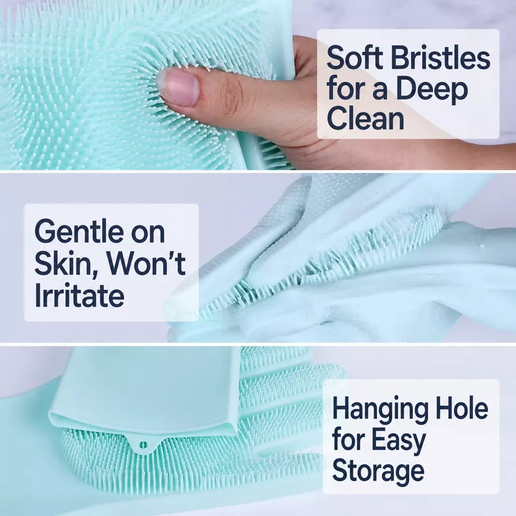 Pet Bathing Gloves for Dogs and Cats