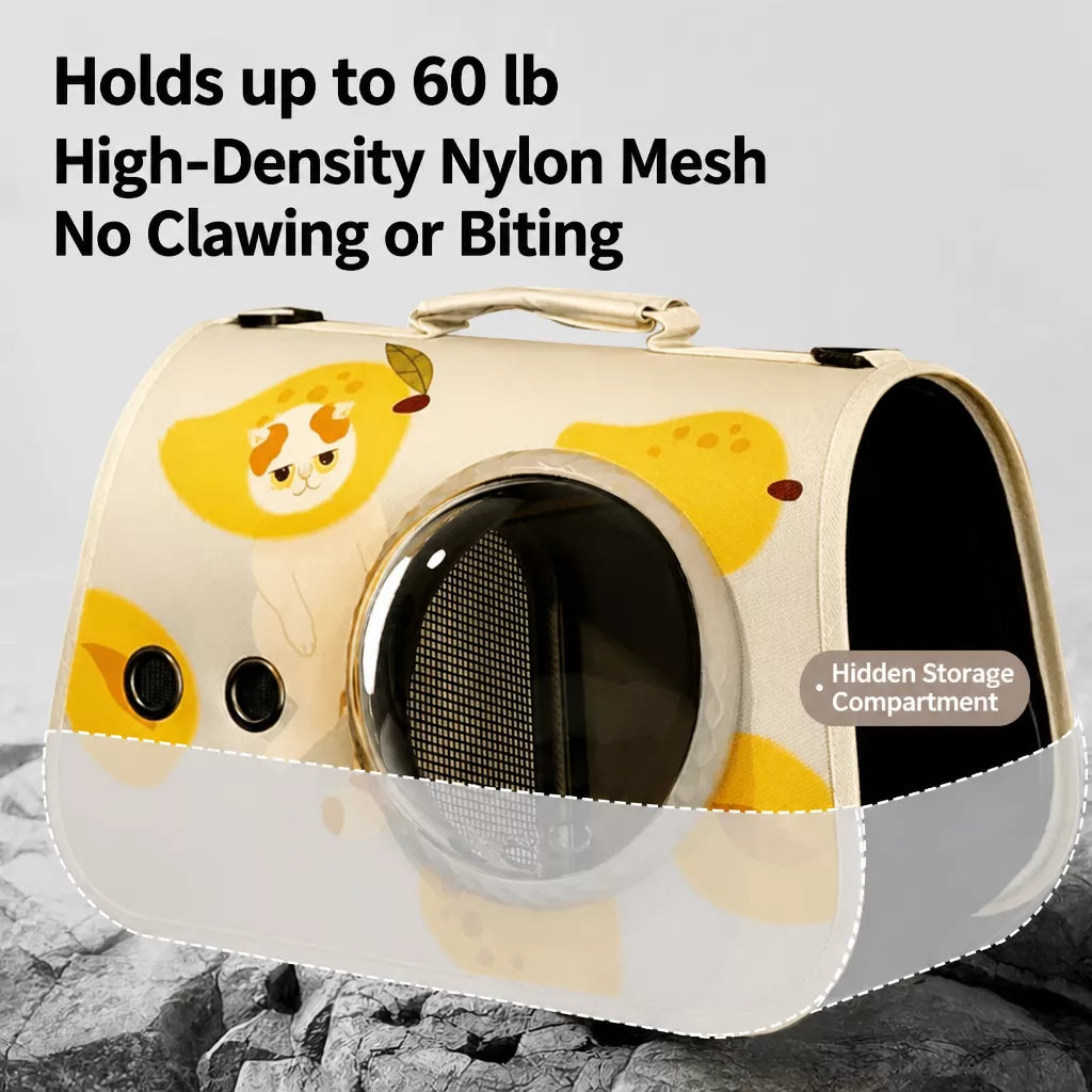 Capsule Pet Carrier Backpack for Cats and Small Dogs Up to 16 lb