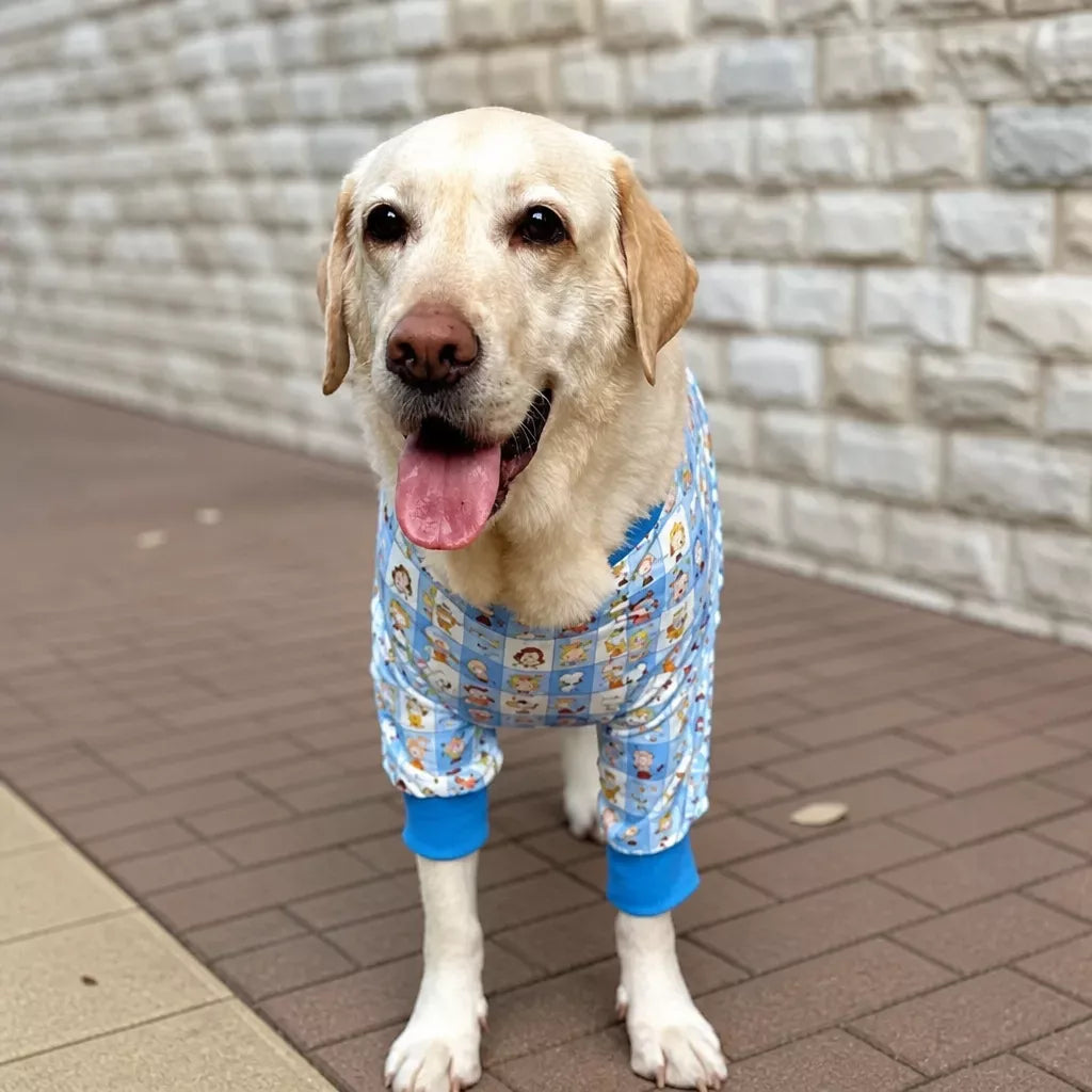 Lightweight Dog Jacket with Elbow and Knee Sleeves for Large Dogs