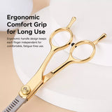 Dog Grooming Shears Set with Thinning, Curved & Straight Shears
