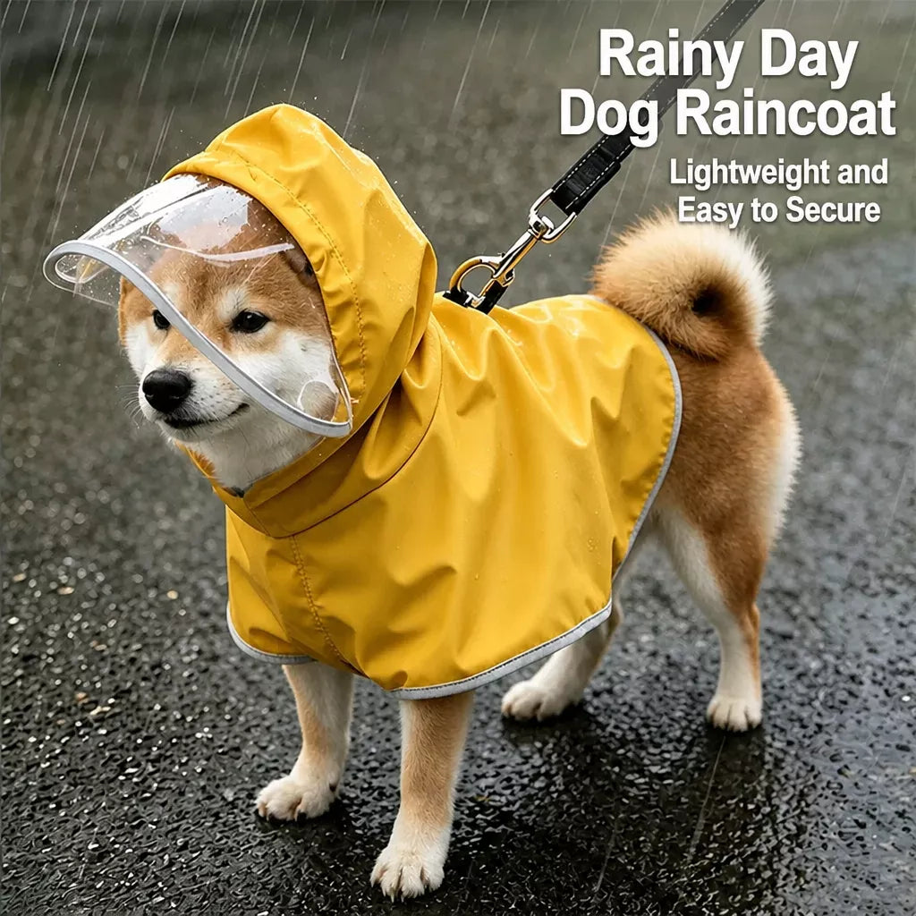 Dog Raincoat for Small and Medium Dogs