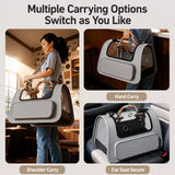 Breathable Pet Carrier Backpack with Handheld Carry Option
