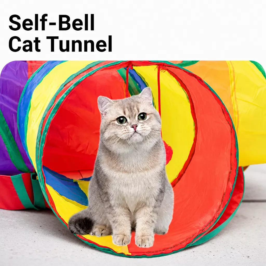 Polyester Cat Play Tunnel for Indoor Exploring