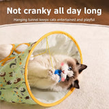 Foldable Oxford Cloth Cat Tunnel Toy with Crinkle Sound