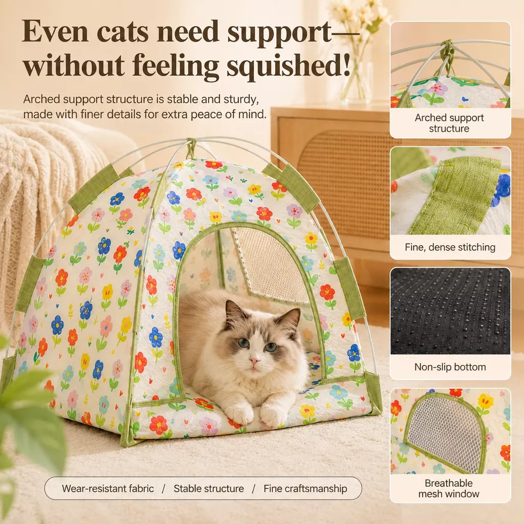 Indoor Cat & Dog Tent Bed
