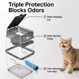 Covered Cat Litter Waste Bin