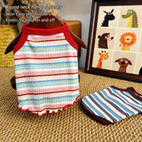Summer Striped Cotton Pet Tank Top