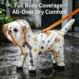 Full-Coverage Waterproof Raincoat for Small Dogs