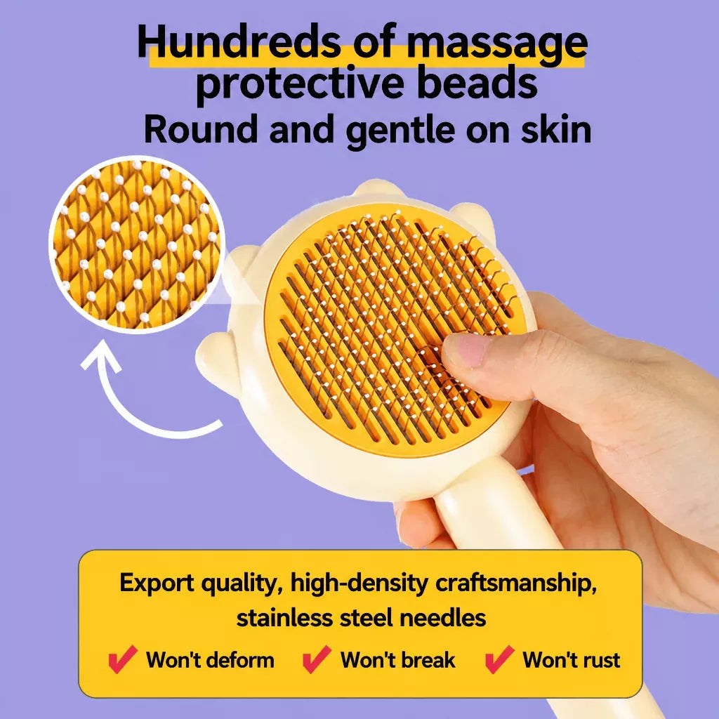 Cat & Dog Grooming Brush for Loose Fur