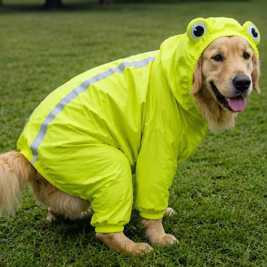 Waterproof Dog Raincoat for Golden Retrievers and Labradors
