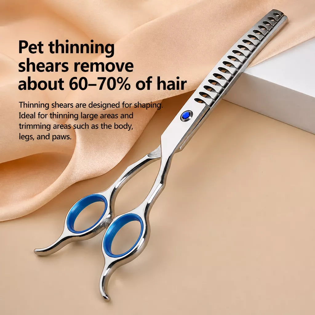 Pet Grooming Shears Set with Storage Case