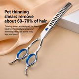 Pet Grooming Shears Set with Storage Case