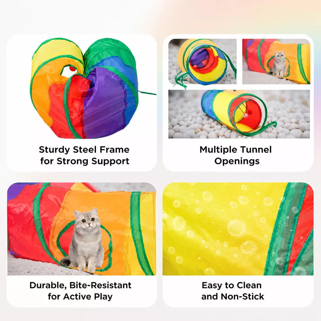 Polyester Cat Play Tunnel for Indoor Exploring