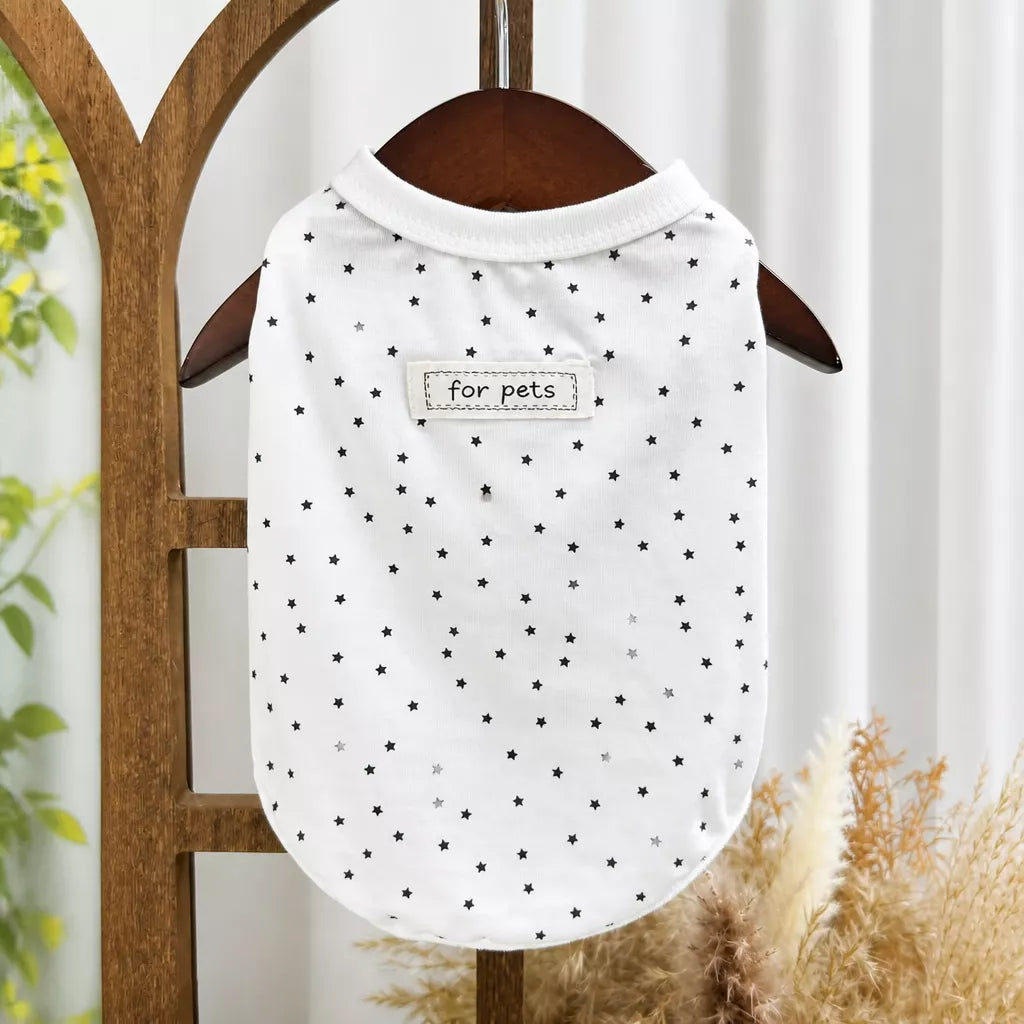 Lightweight Star Print Pet Vest for Small Dogs and Cats
