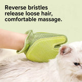Double-Sided Cat Grooming Glove