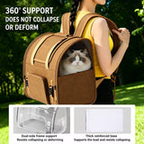 Expandable Cat Carrier Backpack with Ventilation