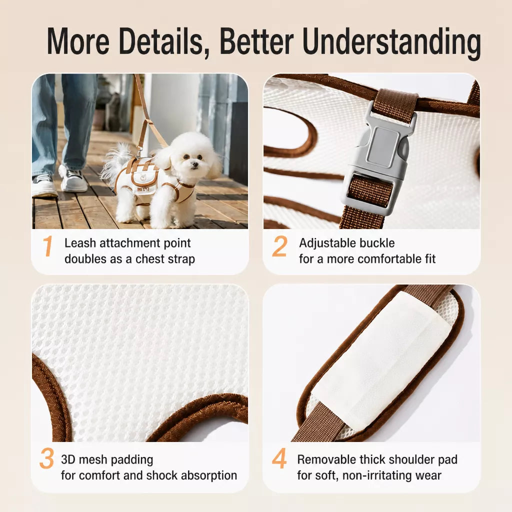 Oxford Cloth Pet Carrier Shoulder Bag for Small Dogs & Cats